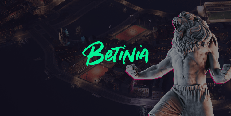 Betinia Casino – skärmbild från casinots sajt