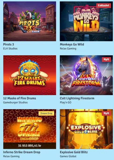 Bingo.com Casino – skärmbild från casinots sajt