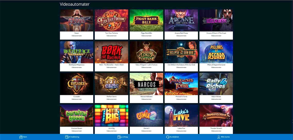 Fun Casino – skärmbild från casinots sajt