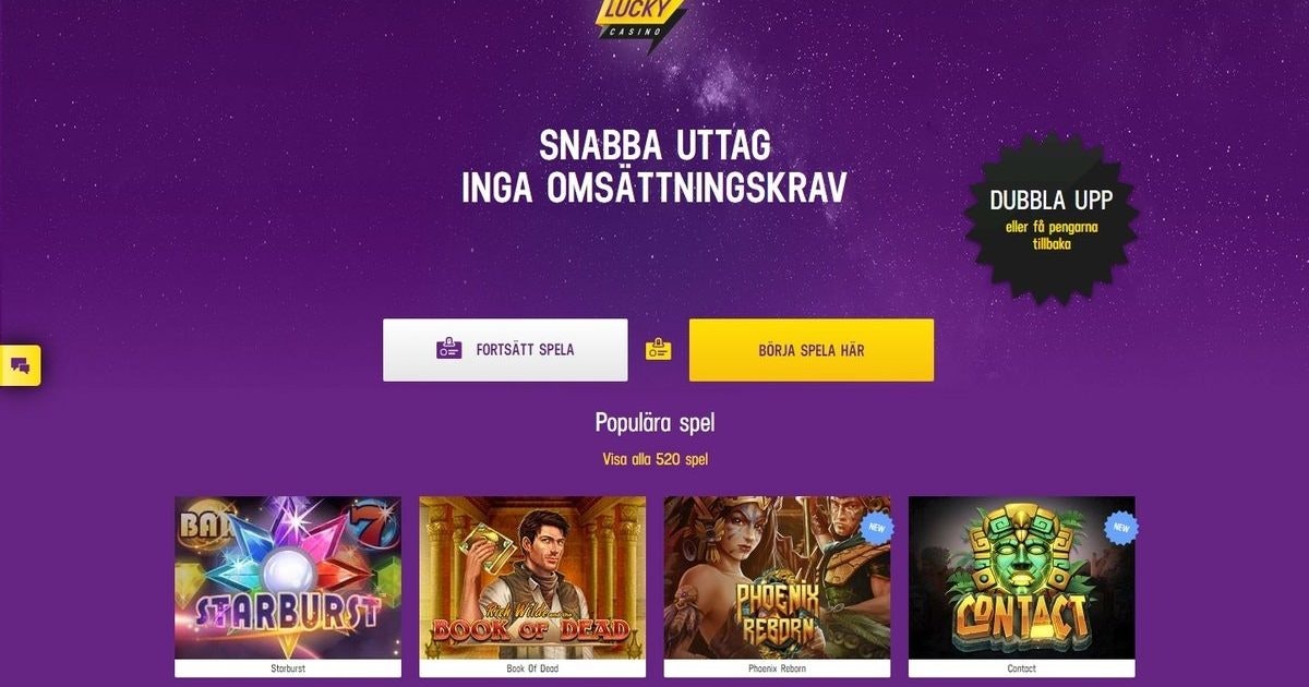 Lucky Casino direkt casino utan konto