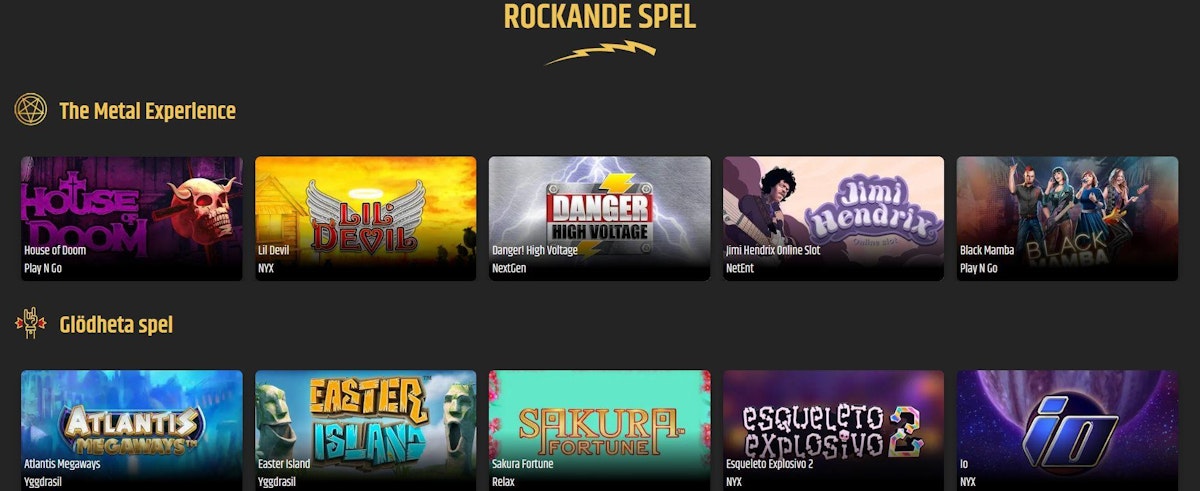 Metal Casino logotyp – nytt casino utan svensk licens